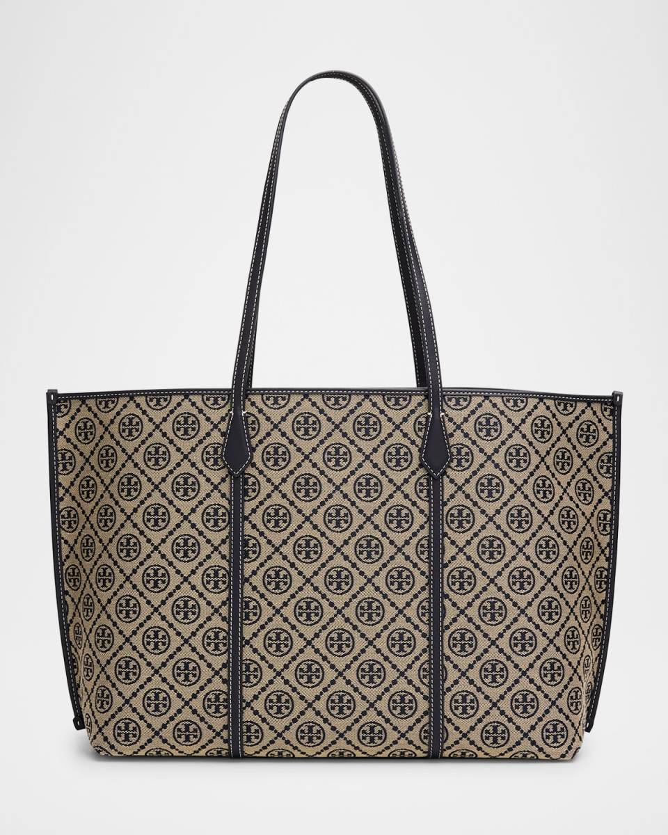Perry Monogram Jacquard Tote Bag